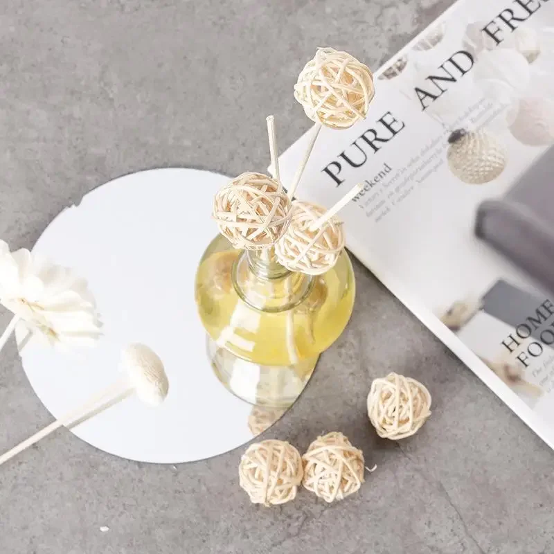 10/20/50pcs Natural DIY Wood Stickes Handmade Extra Thick Rattan Aromatherapy Diffuser Refill Sticks Woodworking Rattan Stick