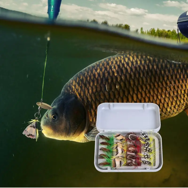 Leurres de pêche à la mouche, appâts noués à la main, Wieshamm pour la pêche à la truite, fournitures pour poissons d'eau douce, bar, stade de poisson plat