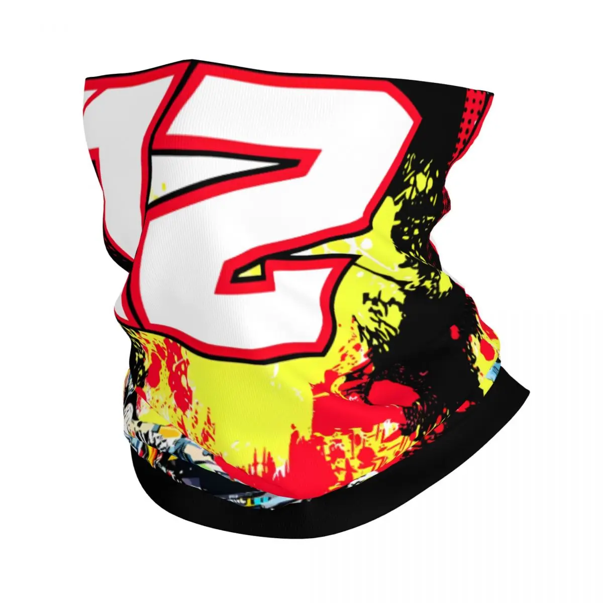 Slick Marco Bezzecchi 72 Bandana Neck Cover Motocross Face Scarf Multi-use Balaclava Cycling Unisex Adult Winter