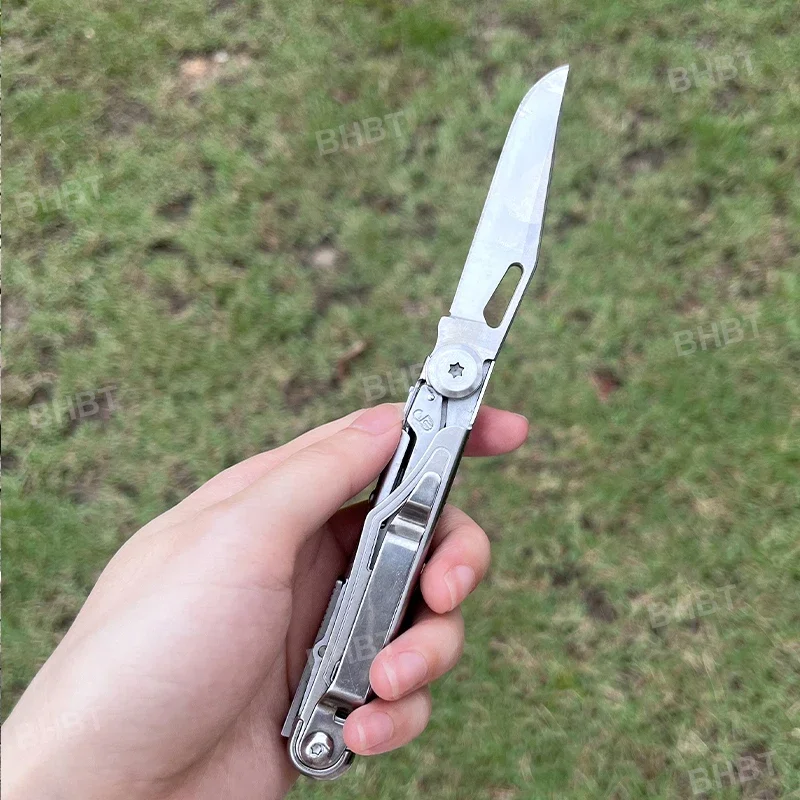 BHBT 11 in 1 Mini Multitool Knife EDC Multi Tool Folding Scissors Screwdriver Portable Outdoor Hand Tools