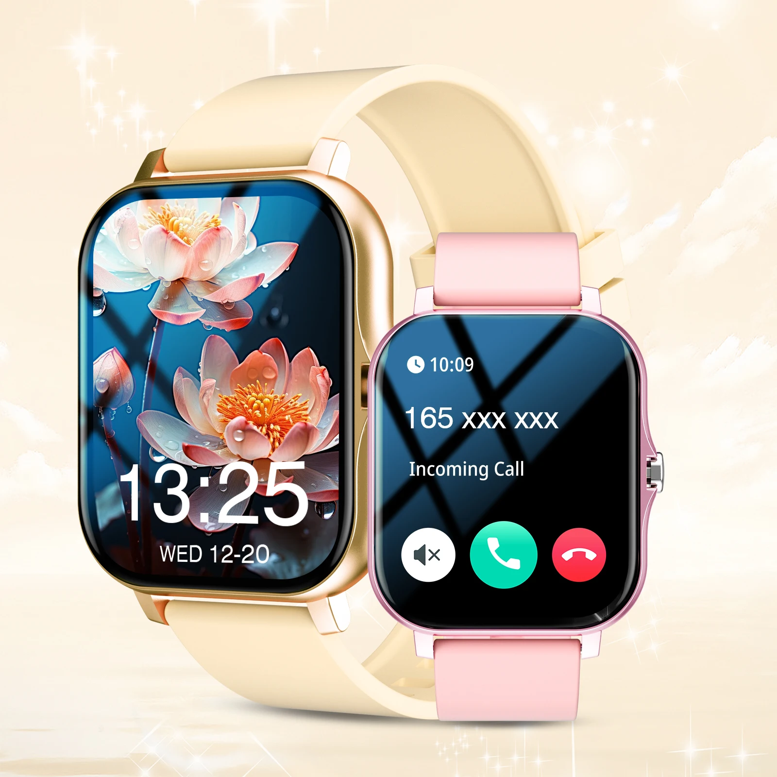 ساعة ذكية، محادثة/قرص لاسلكي، وضع رياضي متعدد للرجال والنساء، متوافق مع هاتف IPhone/Andriod