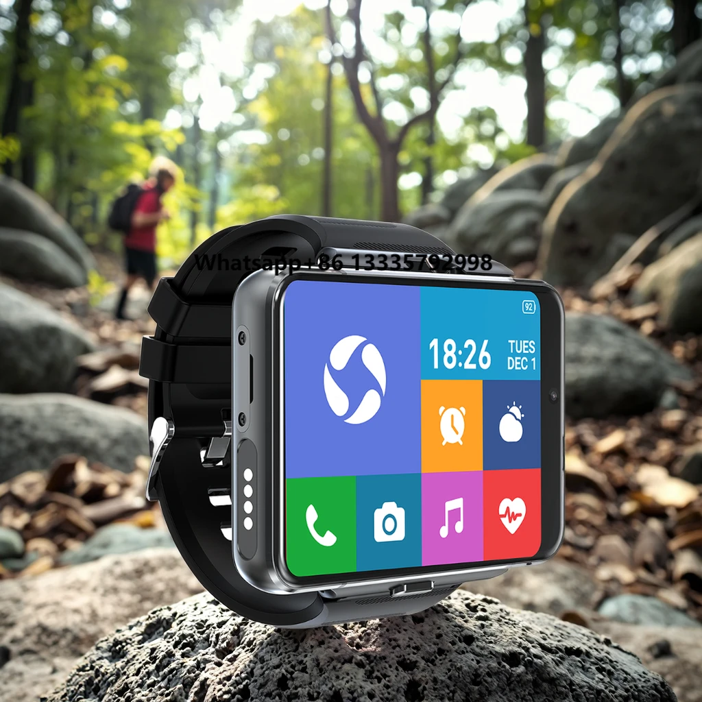 LCS999 Android 9.0 4G Sim Card Mobile Smart Watch with 2.88-Inch Big IPS Display Dual  MTK6761 4GB RAM 64GB ROM GPS Wifi