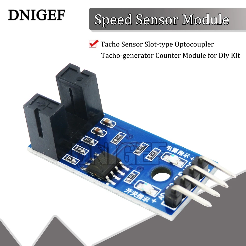 10 Buah Modul Sensor Kecepatan Modul Penghitung Generator Tacho Optocoupler Tipe Slot Sensor Tacho untuk Kit Diy