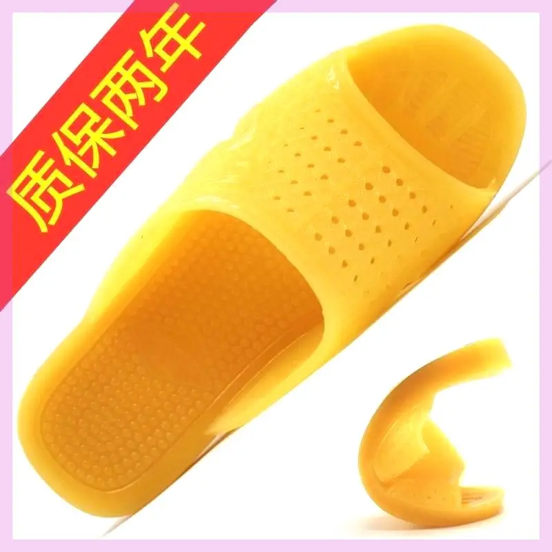 

Natural Rubber Slippers Men's Summer Outdoor Retro Style Anti-Slip Soft Bottom Home Slippers Convenient Easy Wear Comfortable