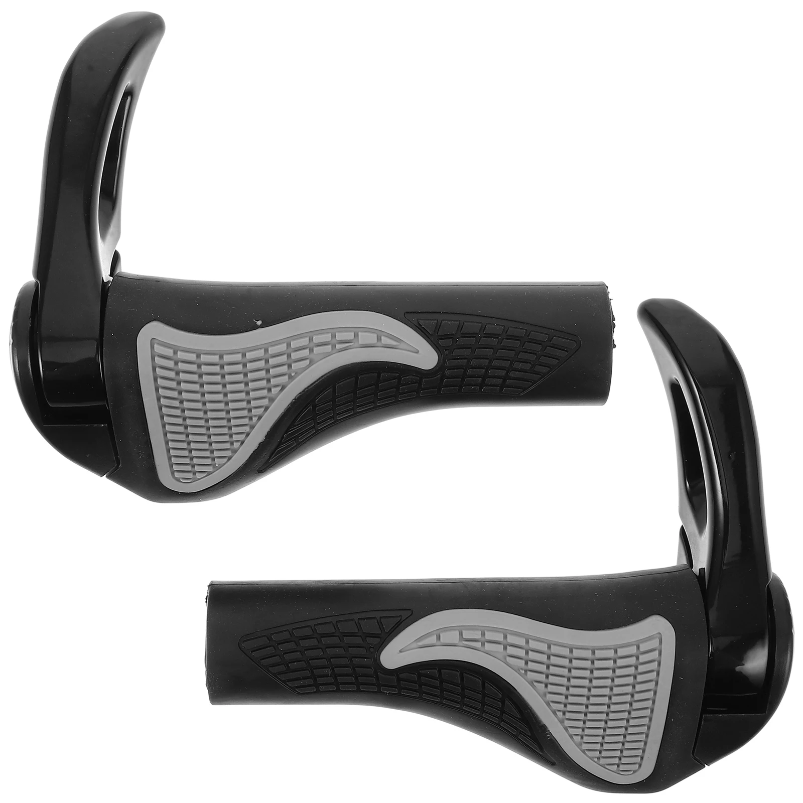 

1 Pair Silicone Bike Handlebar Grips Ergonomic Mountain Bicycle Horns Non-Slip Comfortable Lightweight Aluminum Alloy Bullhorns