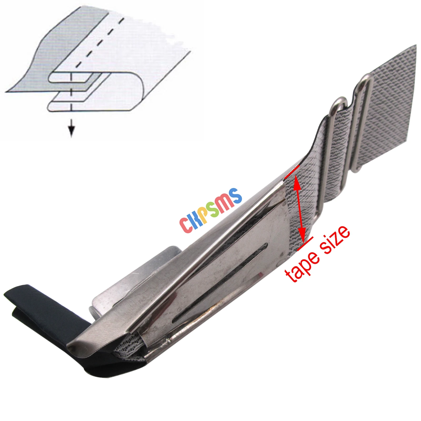 1SET Double Fold Binder Set & Presser Foot FOR JACK H2, H5 Juki DU-141 DU-1181 Typical GC0302 GC0303 Brother DB2-B797 DB2-B79