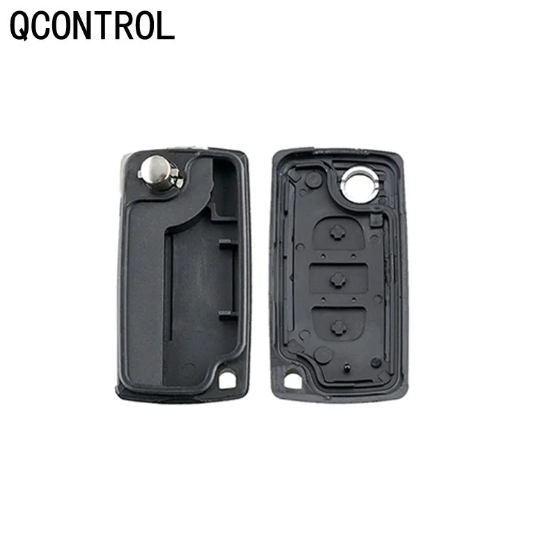 QCONTROL Remote Car Key 3 Buttons for PEUGEOT 807 407 308 307 207 CE0523 ASK/FSK, HU83 Blade CC SW Expert Partner