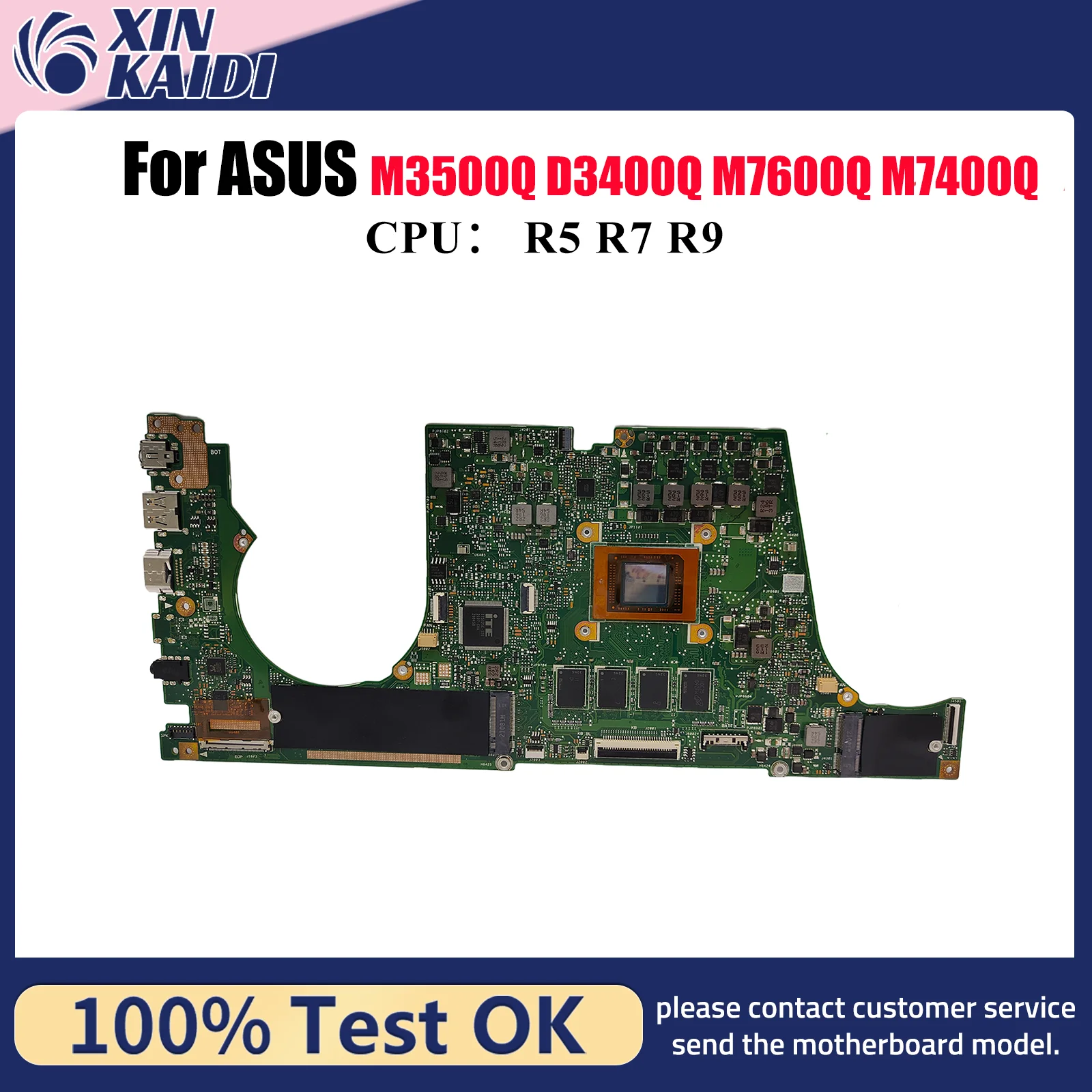 

M3400QA Материнская плата для ноутбука ASUS VivoBook M3401Q M7600Q M3400QE M3400Q D3400Q M3500Q M7400Q M3400QC Материнская плата с процессором R5 R7 R9