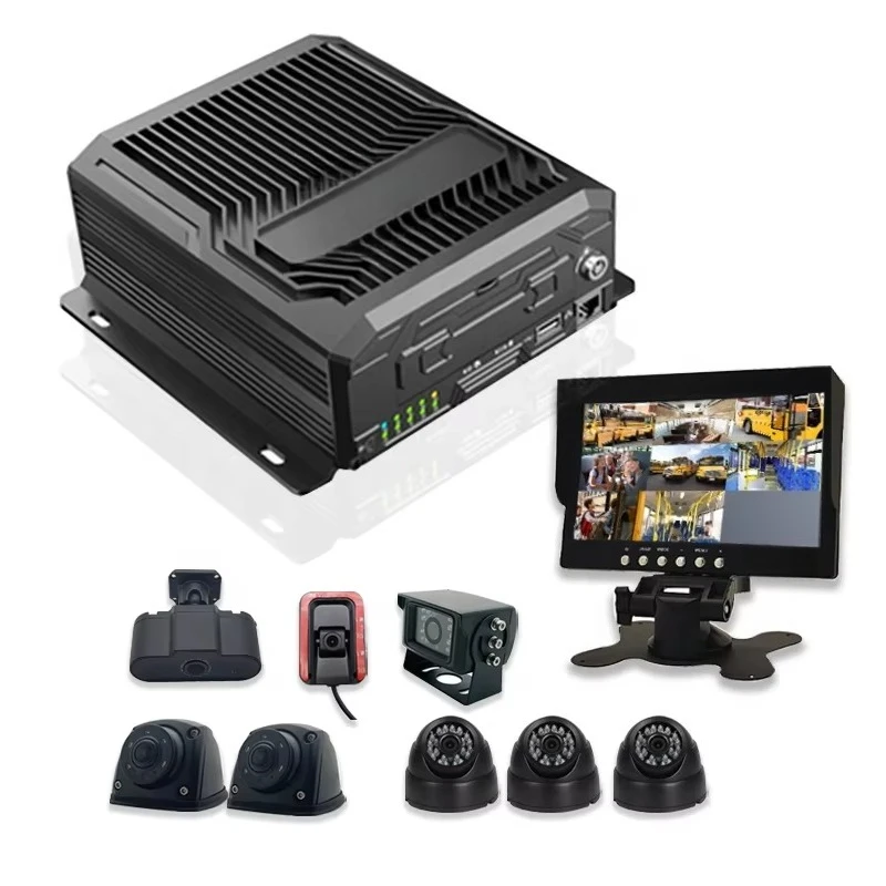 4CH 8CH 1080P AHD HD Dual Lens TFT Dash Cam ADAS DMS BSD 4G GPS WiFi School Bus DVR