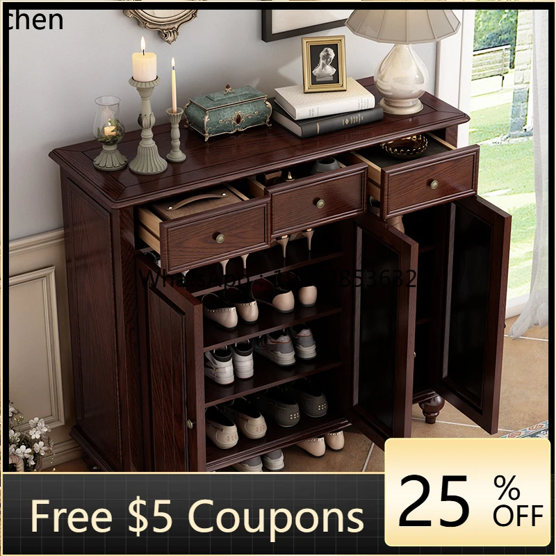 

Винтажная подставка для обуви U6 из массива дерева, устанавливаемая у стены