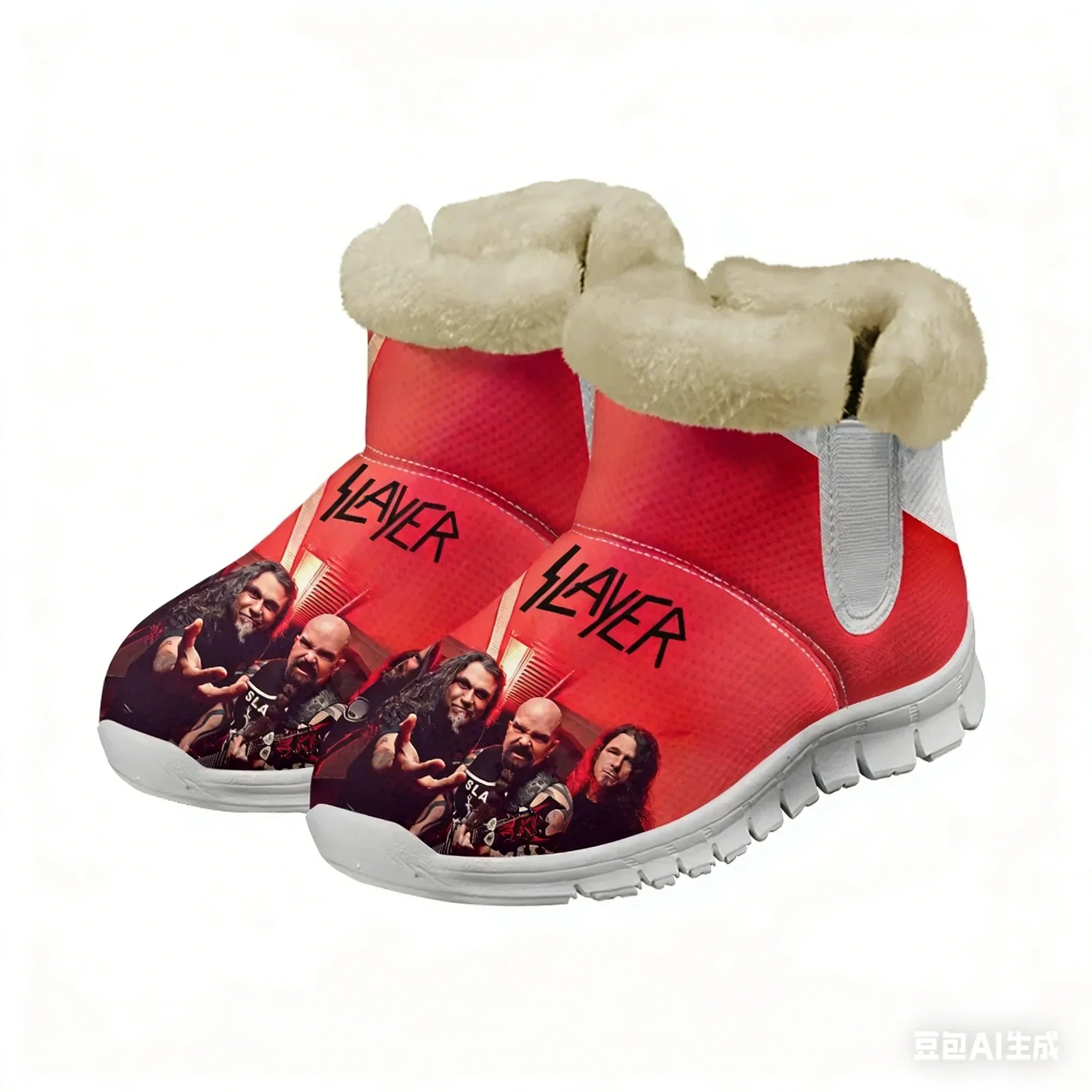 

Slayer Snow Boots Warm Boot Mens Womens Casual Shoes High Quality Casual Lightweight Couple Pattern Text Print Customized Shoes