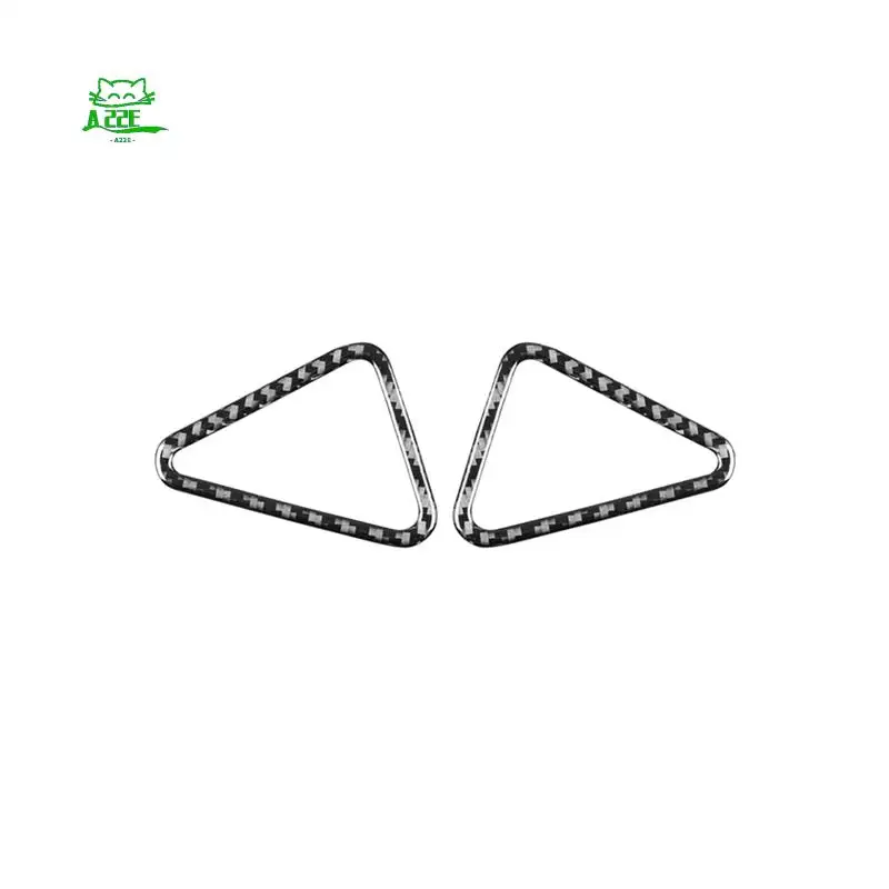 A22E-For BMW 5 Series E39 1998-2003 LHD Soft Carbon Fiber Dashboard Side Air Outlet Vent Cover Interior Trim Accessories