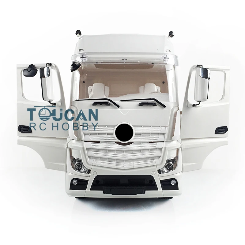 

RC Tractor Truck KIT DIY Model 35T Motor Open Door 1/14 3Axles 1851 Cabin Car Unassembled Unpainted Toy Tractors