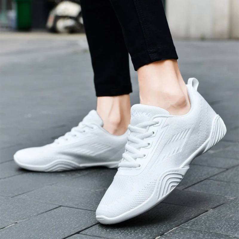 Dance Shoes Woman Men Ladies Modern Soft Bottom Jazz Sneakers Competitive Aerobics Shoes Mesh Female Dancing Fitness Sport