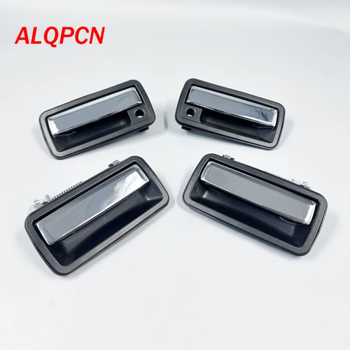 Juego de par de manijas cromadas para Exterior, manija de puerta, camioneta Chevy, S-10