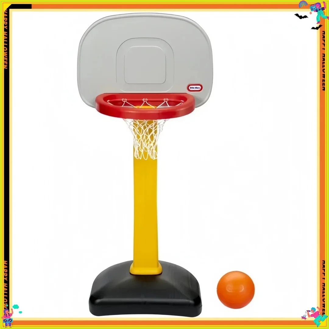 Fixed Height Basketball Hoop Set, Durable Outdoor Basketball System for Yard, Driveway & Family Games