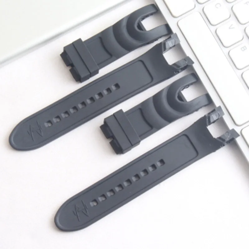 High Quality Silicone Tape Black Russian Watch Strap For INVICTA  Russian Silicone Rubber Watchband