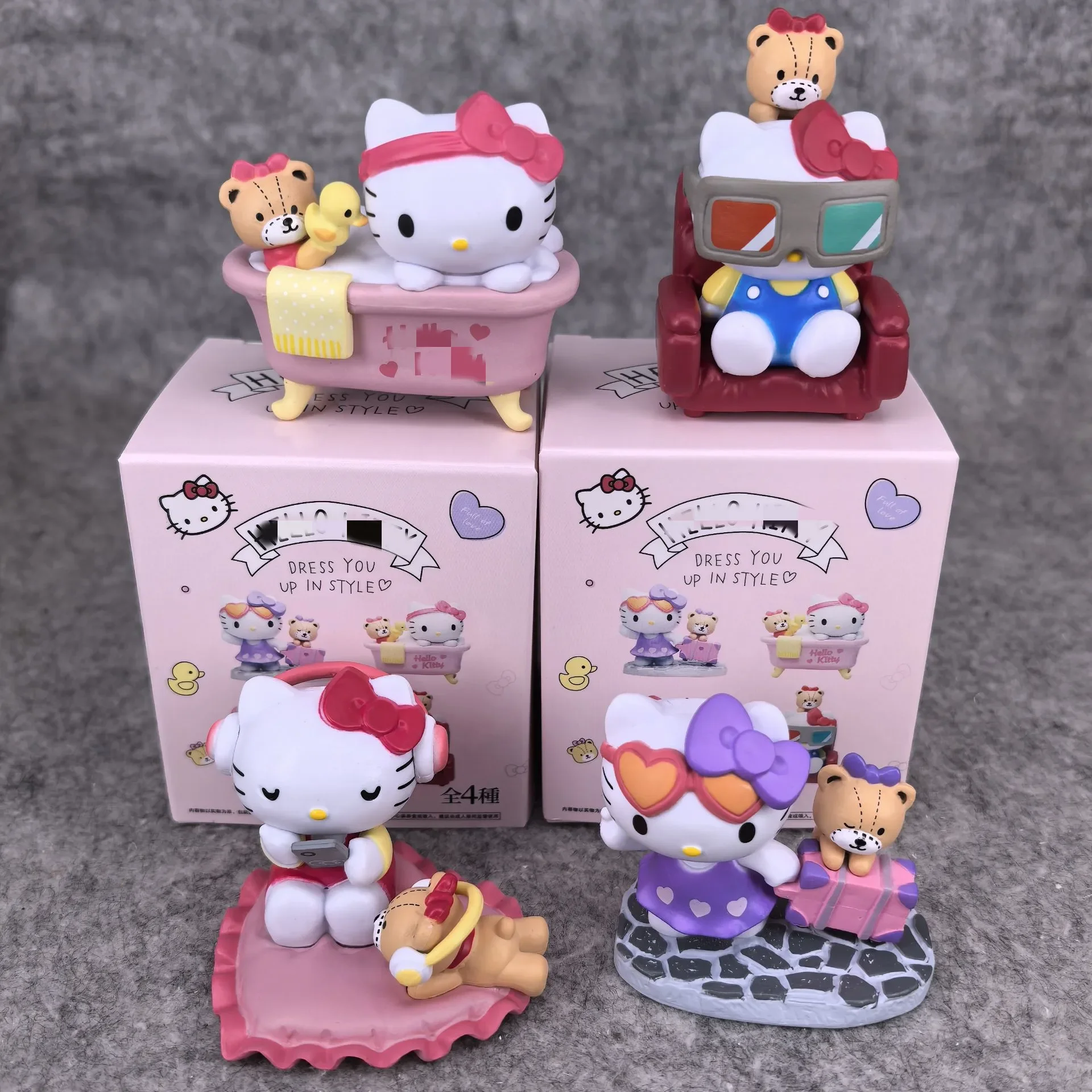 

Кавайное очаровательное платье Hello Kitty You Up in Style Mystery Blind Box, подарки, игрушечная модель, аниме-фигурка, коллекционные украшения