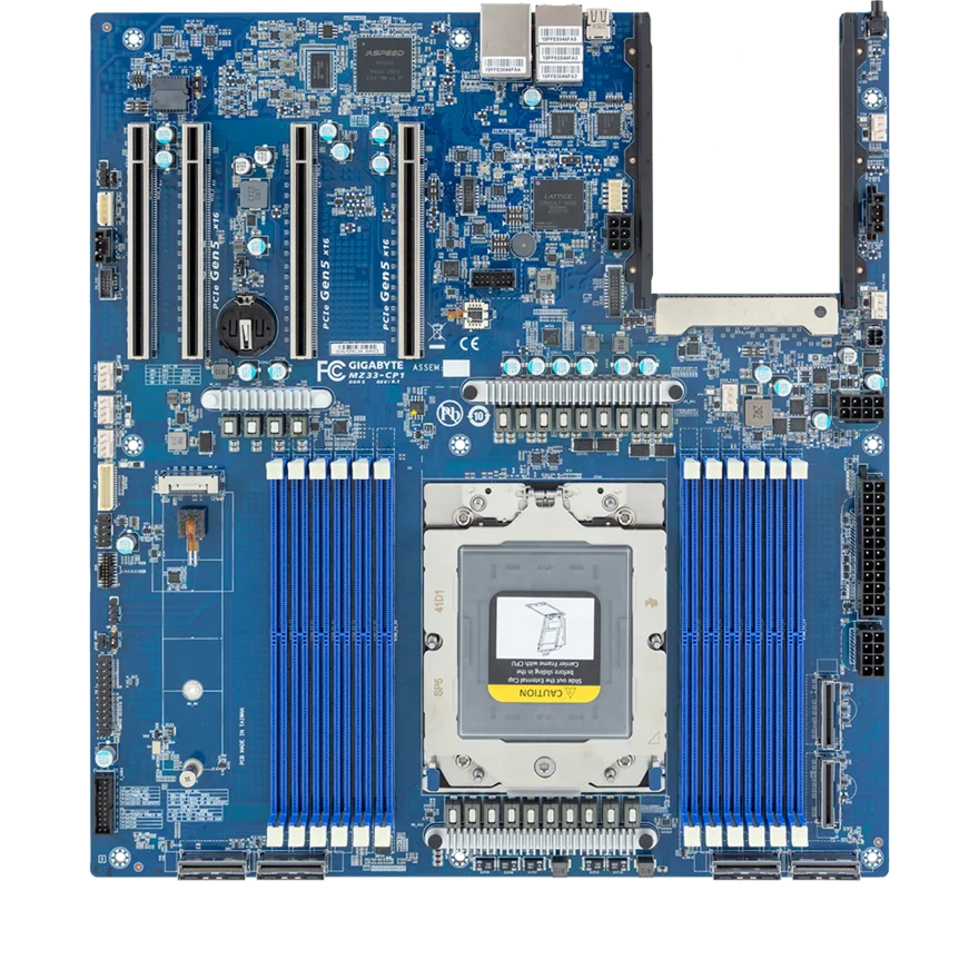 

Original New Serve Motherboard AMD EPYC 9005/9004 - E-ATX up for Gigabyte MZ33-CP1