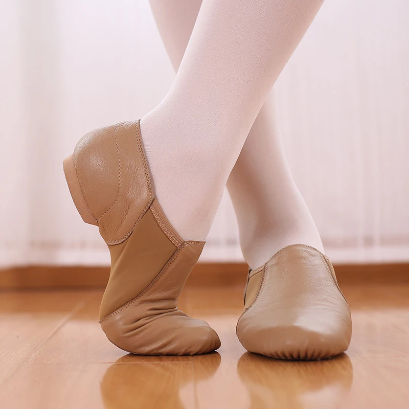 Genuine Leather Jazz Dance Shoes Children For Men And Women Salsa Dance Shoes slip on Jazz shoes Ballet Belly Teacher Shoes