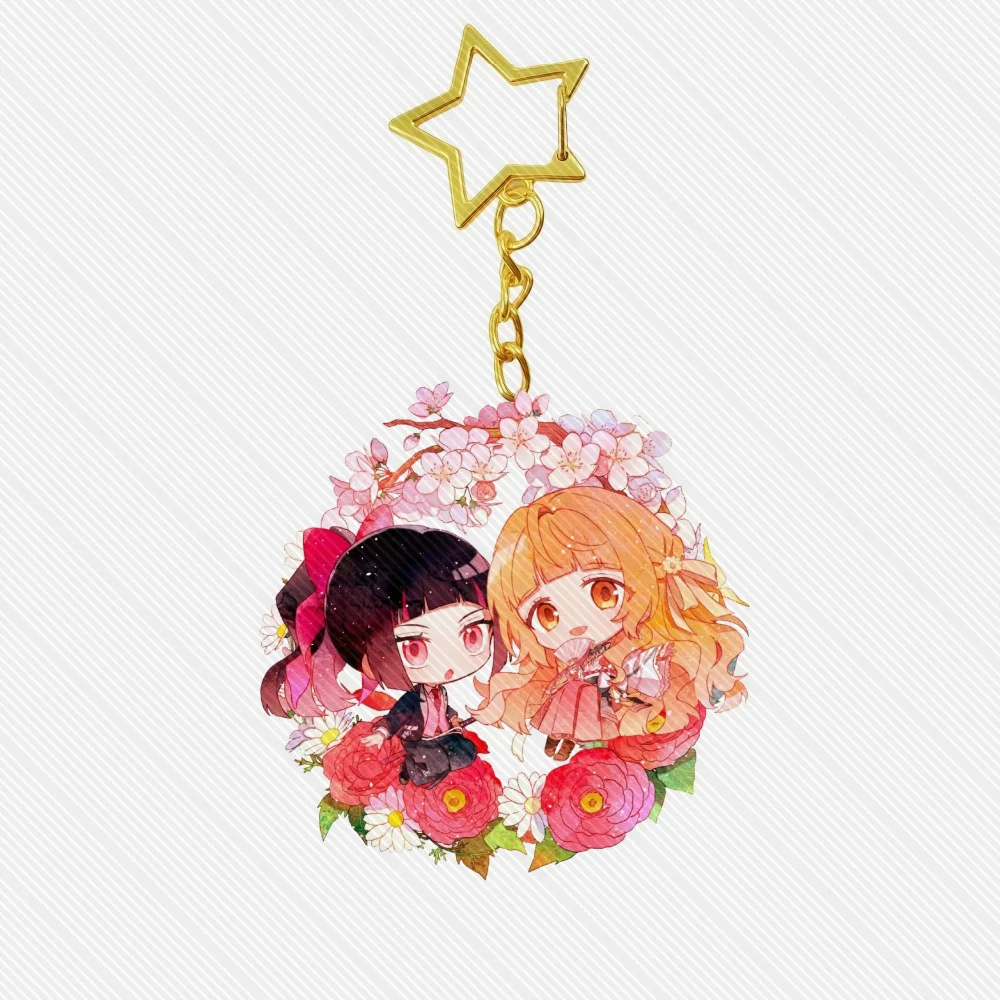 6CM Agents of the Four Seasons: Dance of Spring Keychain Cosplay Charm Tekens Ornament Accesorios Goederen Collectie Geschenken