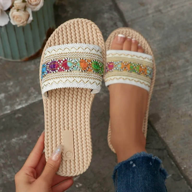 

Новые летние женские сандалии 2026: модные повседневные легкие износостойкие туфли для улицы