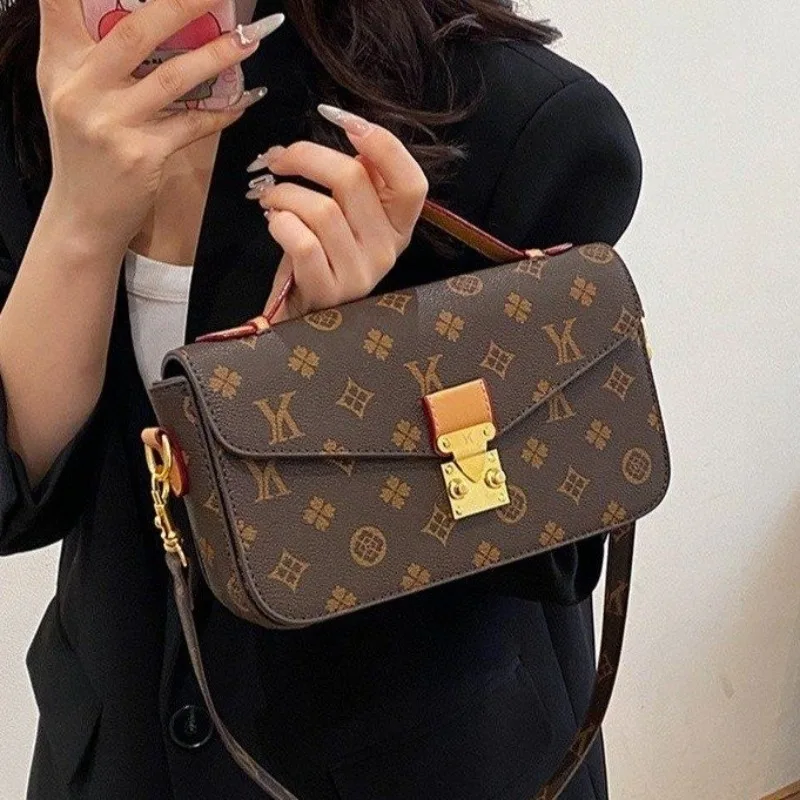 

Модная женская сумка с принтом в стиле ретро, сумка через плечо с регулируемым ремешком для повседневных прогулок и покупок