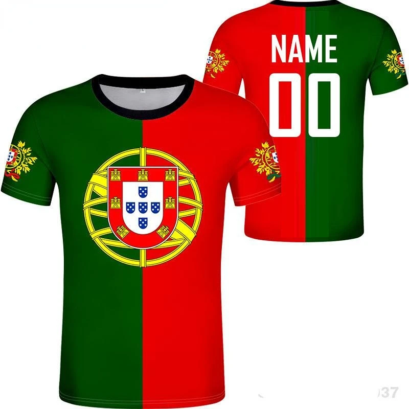 Custom Any Name Number Portugal 3D T-shirt PorNation Flag Soccer T-shirts Clothes For Men Women ronaldoes Short sleeve T-shirt