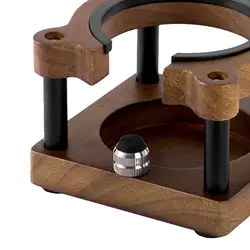 Wooden Espresso Tamper Station 51/53/58 mm Manual Wooden Coffee Tamper Station Base for Coffee Maker Bar Countertop Kitchen Cafe