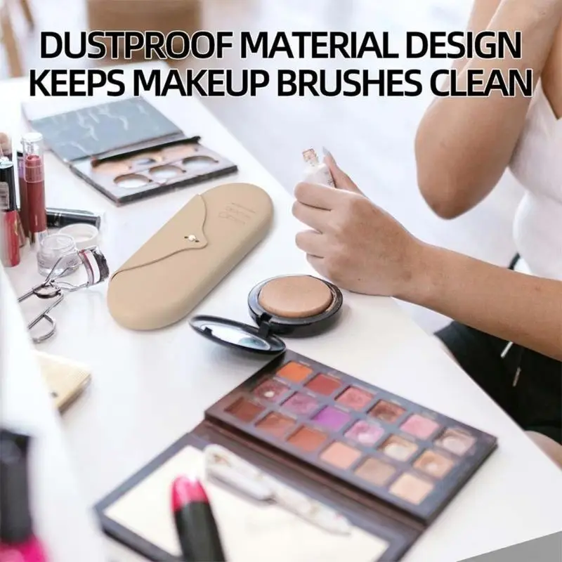Silikonowa makijaż szczotka do przechowywania worka podróżna kosmetyka uchwyt przenośny makijaż Organizator torby makijażu t4mb