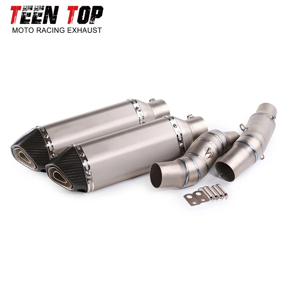 Motorcycle Full Exhaust System Titanium Alloy For Kawasaki Z1000 Z1000SX Slip on Exhaust Connect to Original Pipe z1000 10-21 - view 2