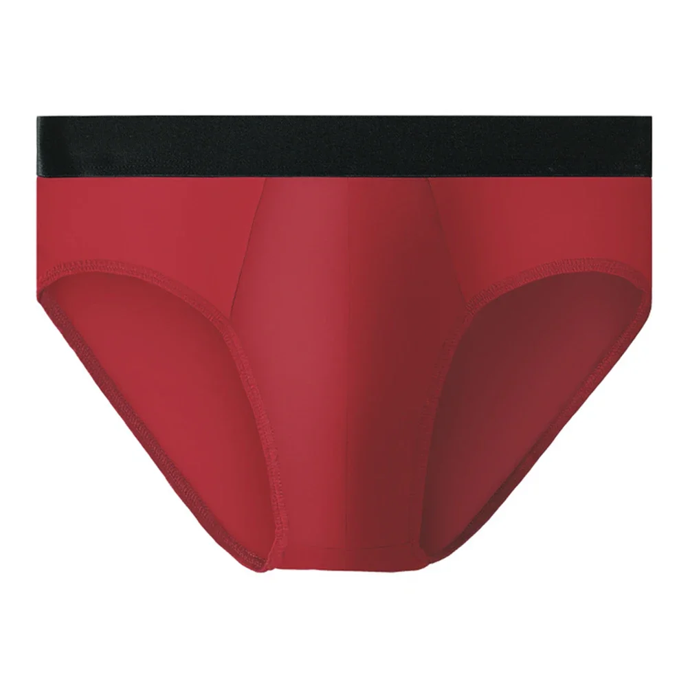 Mens Underwear Breathable Briefs Simple Thin Comfortable Color Matching Seamless