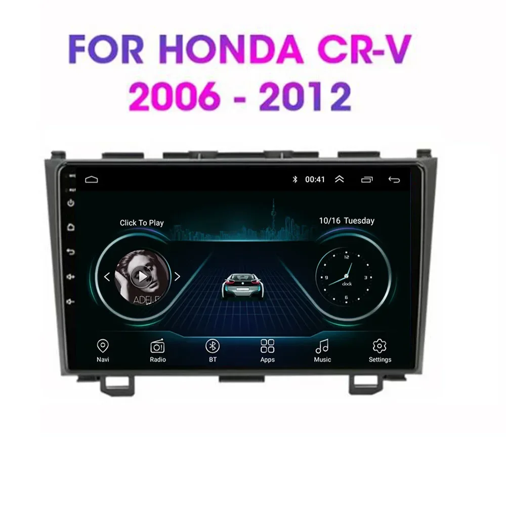 

Автомагнитола на Android 13 для Honda CR-V 3 RE CRV 2007-2011, мультимедийный видеоплеер 2 Din, навигация GPS, Carplay, DVD, стерео головное устройство