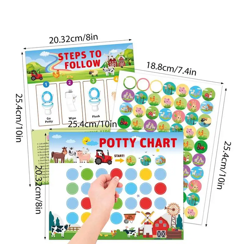 Potty Training Watch Potty Chart con Sticker Kids Reward Chart Potty premi giochi di toilette Potty Training Reward For Girls Boys