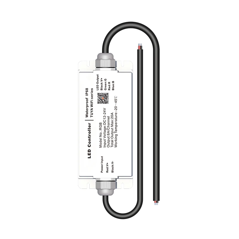 IP68 Outdoor Waterproof LED Strip Light RGB Controller with Wireless Touch Remote for Swimming Pool,Underwater Lighting