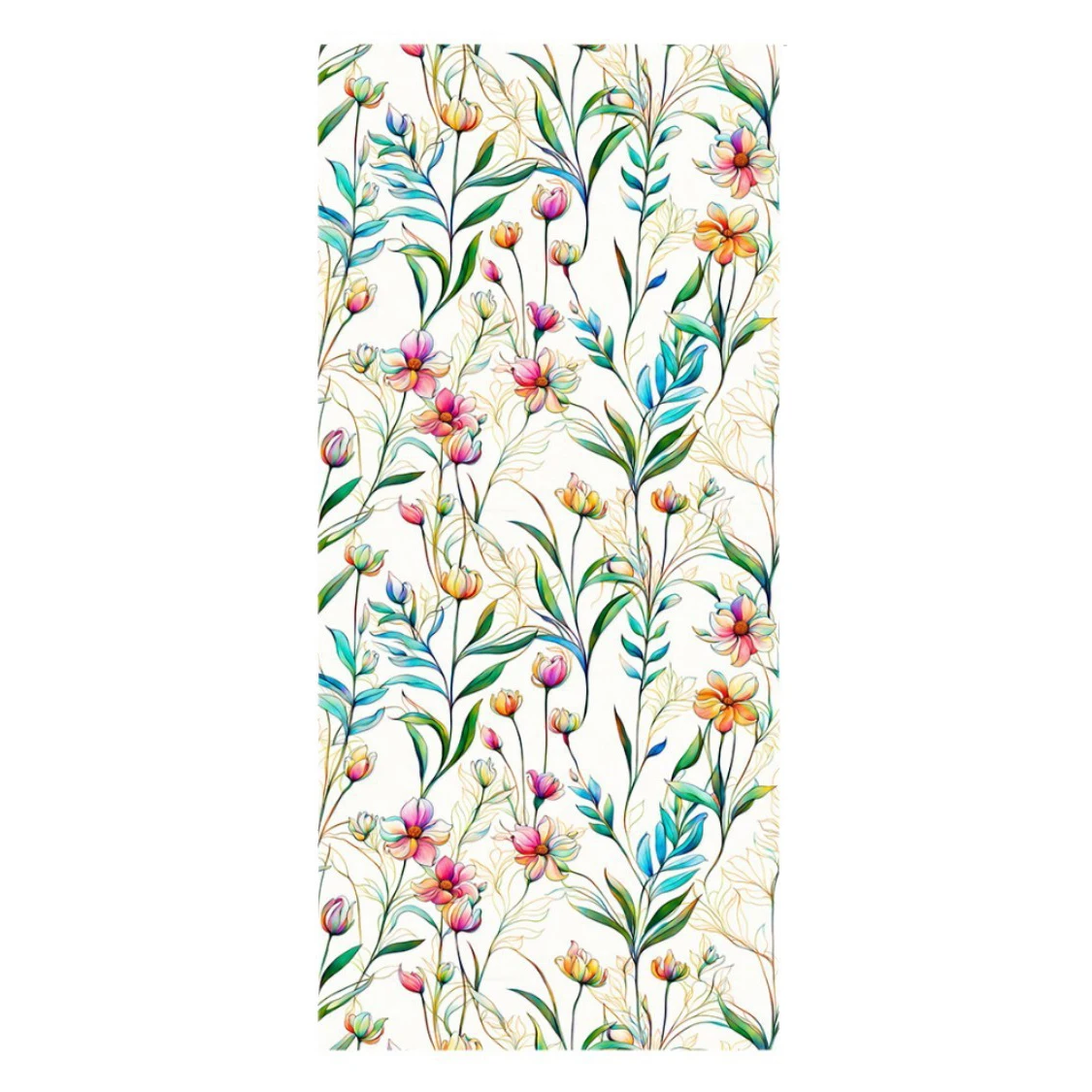 Boho Daisy Flowers Peel and Stick Wallpaper Cute Warm Kids Room Self Adhesive Removable Wall Paper for Bedroom Cabinet