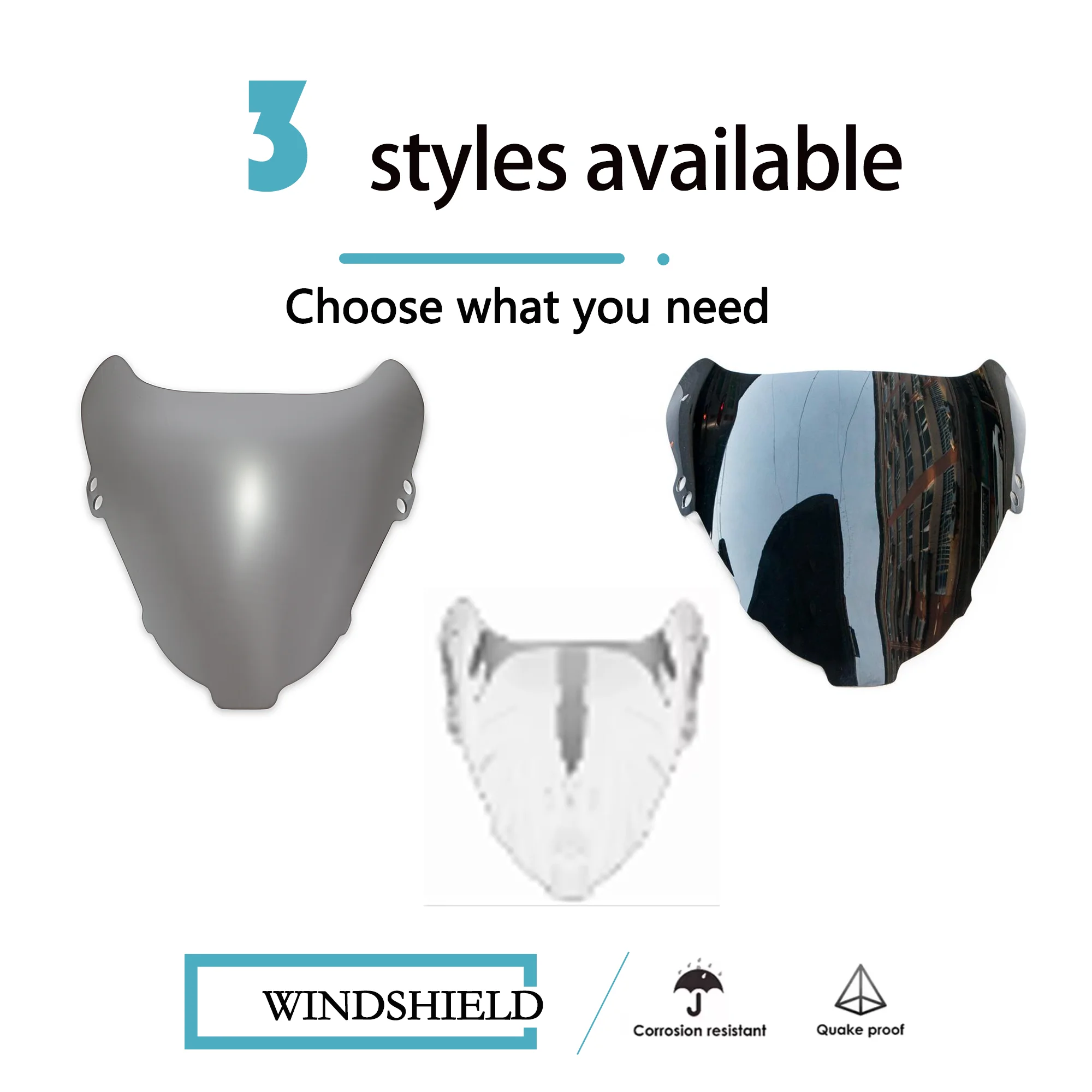 Fit for Suzuki 1993 - 1997 RF400 RF400R GK78A Windshield Windscreen 1994 1995 1996 RF 400 Wind Deflector Shield Screen