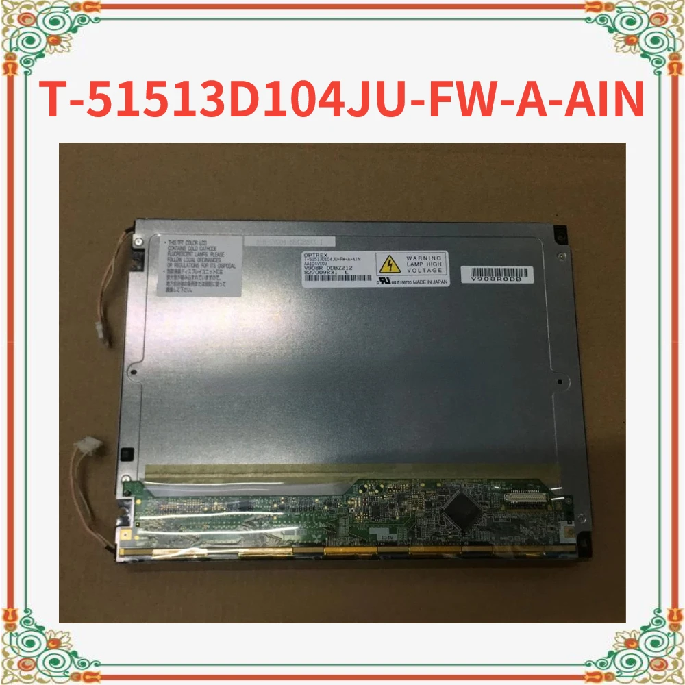 

T-51513D104JU-FW-A-AIN T-51513D104JU FW A 100% Tested 10.4 Inch LCD DISPLAY Screen Panel For OPTREX Perfect working 640*480