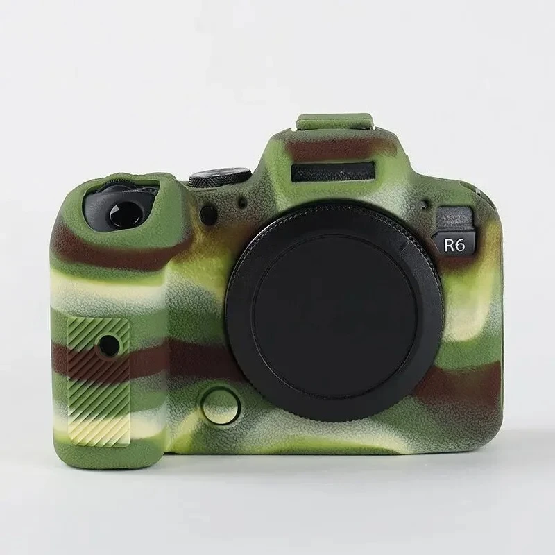 Borsa per fotocamera DSLR Design con texture antiscivolo per Canon EOS R6 Mark II R6II R6 Custodia protettiva per armatura in silicone