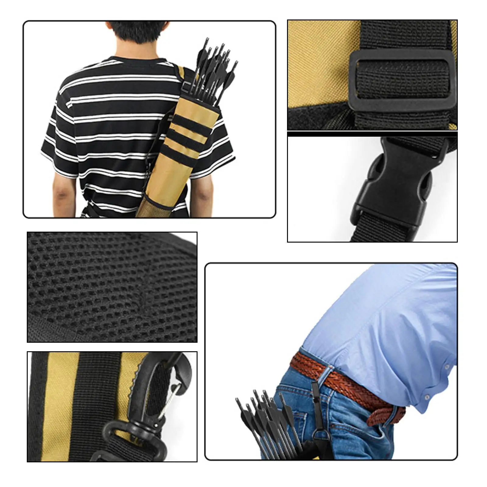 

Hip Arrows Bag Large Capacity Pouch Easy to Carry Adjustable