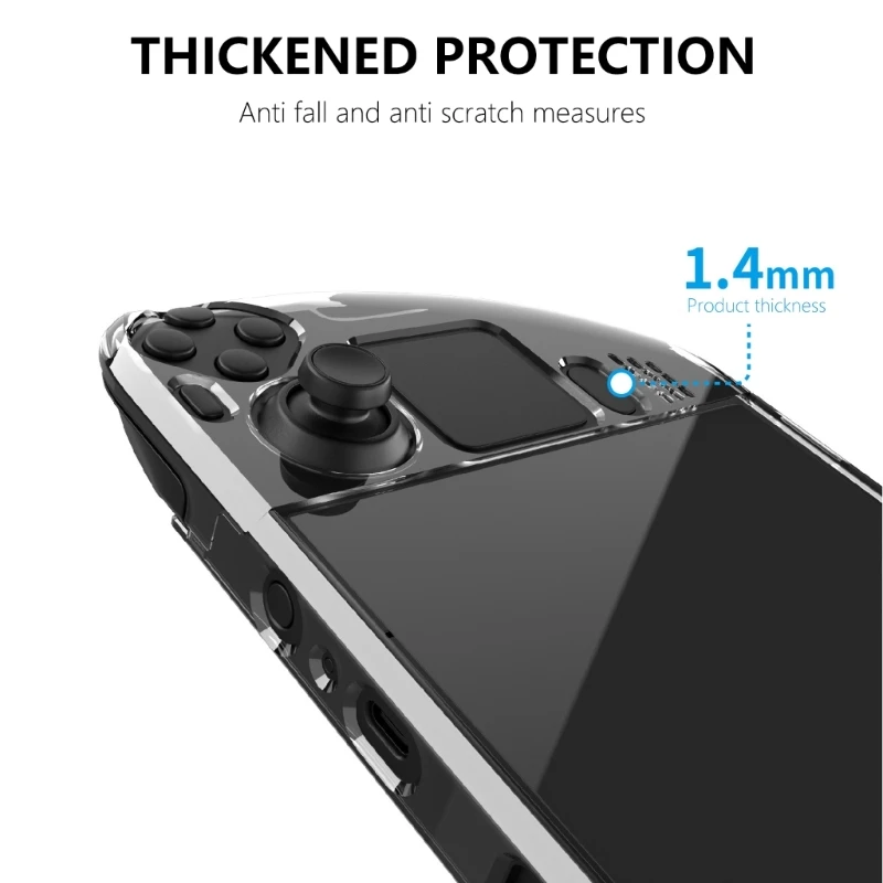 Transparents Game Consoles PC Hard Case for SteamDeck Host Split Crystal Protective Case Gamepad Cover DropShipping