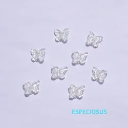 DIY Jewelry Handcraft Accessories Acrylic Butterfly Beads Transparent Color Insect Spacer Bracelet Making Departments 100pcs