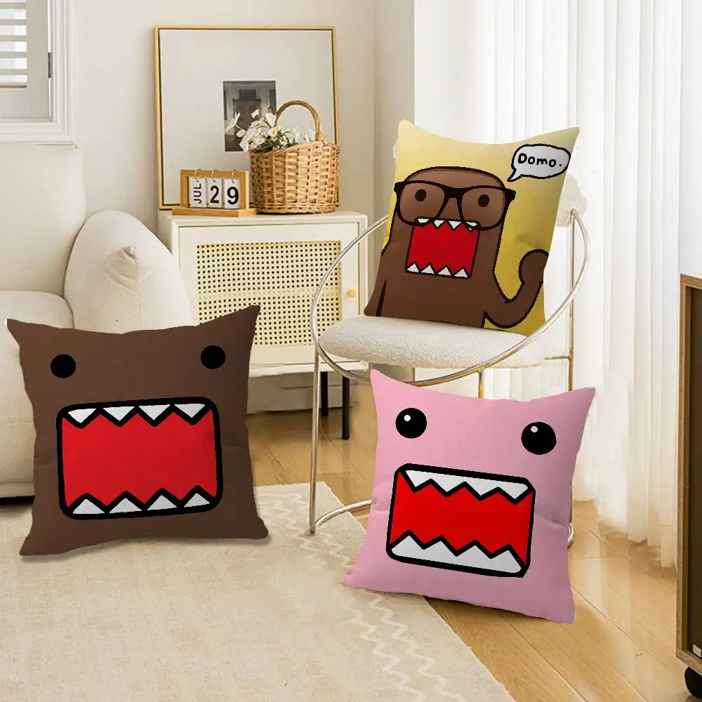 Cute Domo Kun Personalized Pillow Dust Cover Bedroom Kids Party Decoration Pillowcase Birthday Children Gift