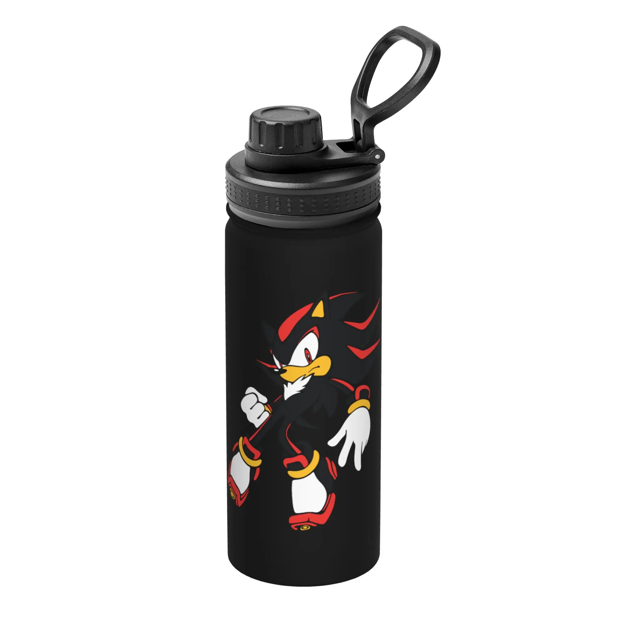 Shadow The Hedgehogs 18OZ Sports Insulated Kettle Coffee Cups Vacuum Flask Double Wall Mug Water Bottle