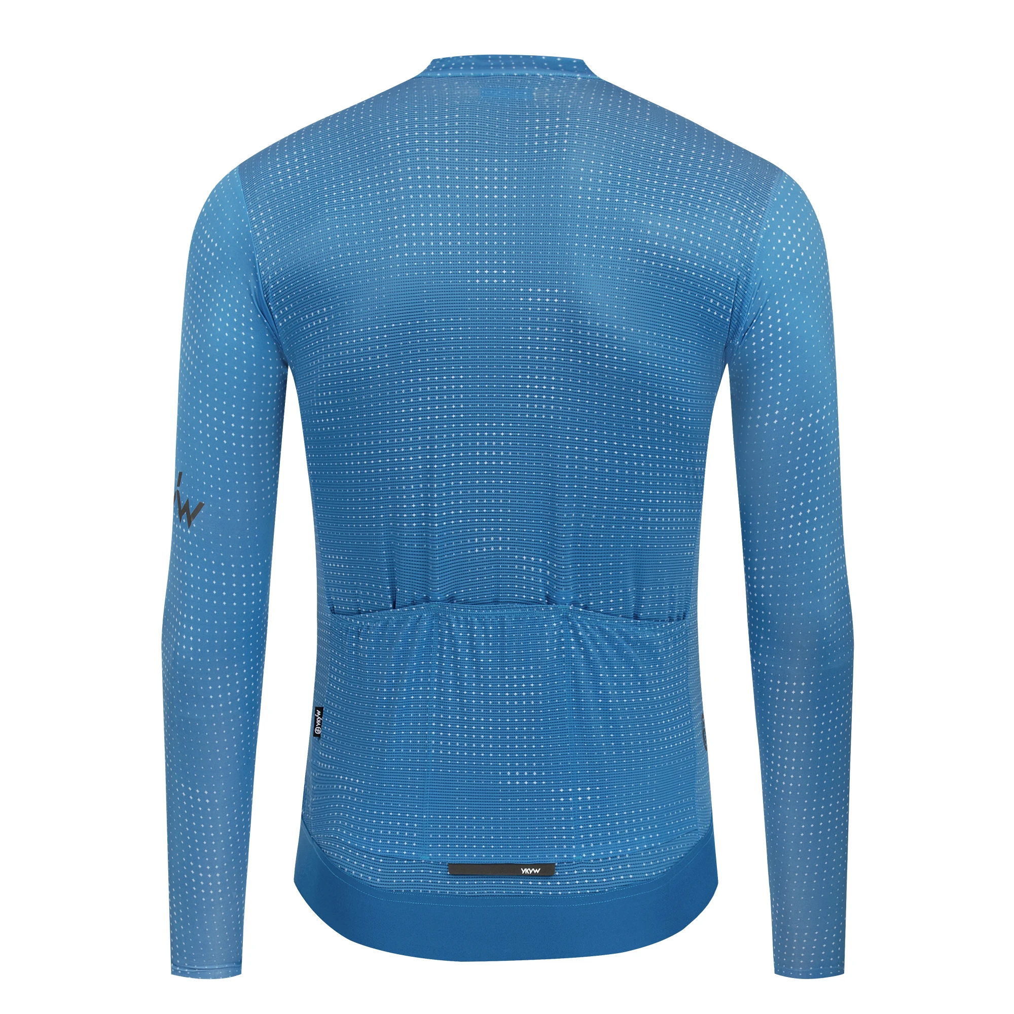 YKYWBIKE Herren Nahtloses Langarm-Radtrikot UPF 50+ Atmungsaktiv Schnelltrocknend MTB-Fahrradshirt Rennrad-Oberteil für Frühling Herbst – Detail 10