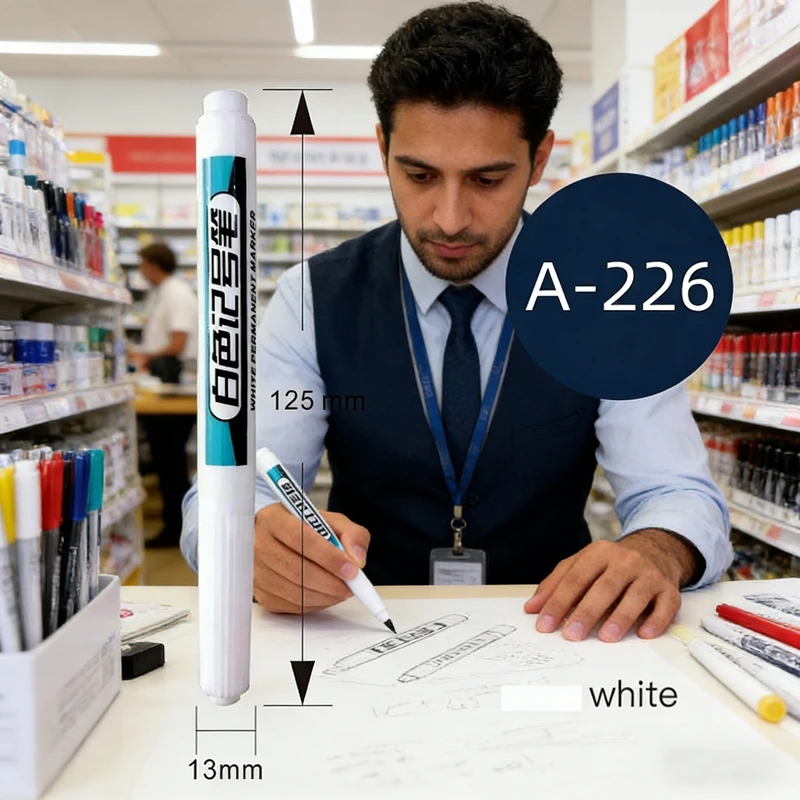 1/4Pcs White Permanent Paint Pen Set, 0.7mm Deep Hole Marker for Wood,Rock,Plastic,Leather,Glass,Stone,Metal,Canvas & Ceramic