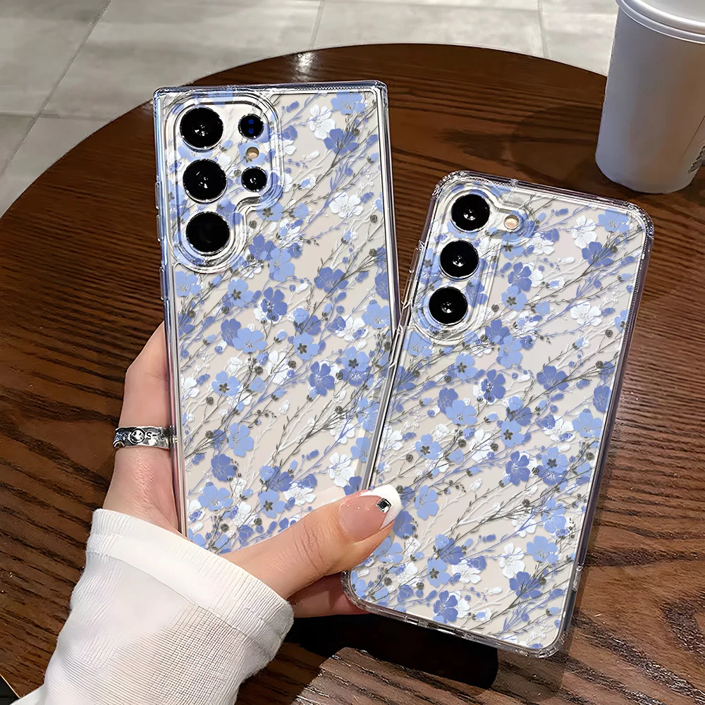 Chrysanthemum Phone Case For Samsung Galaxy S26 Ultra S25 Plus S24 FE S23 S21 FE S20 FE S26Ultra S25Ultra Silicone Cover Funda
