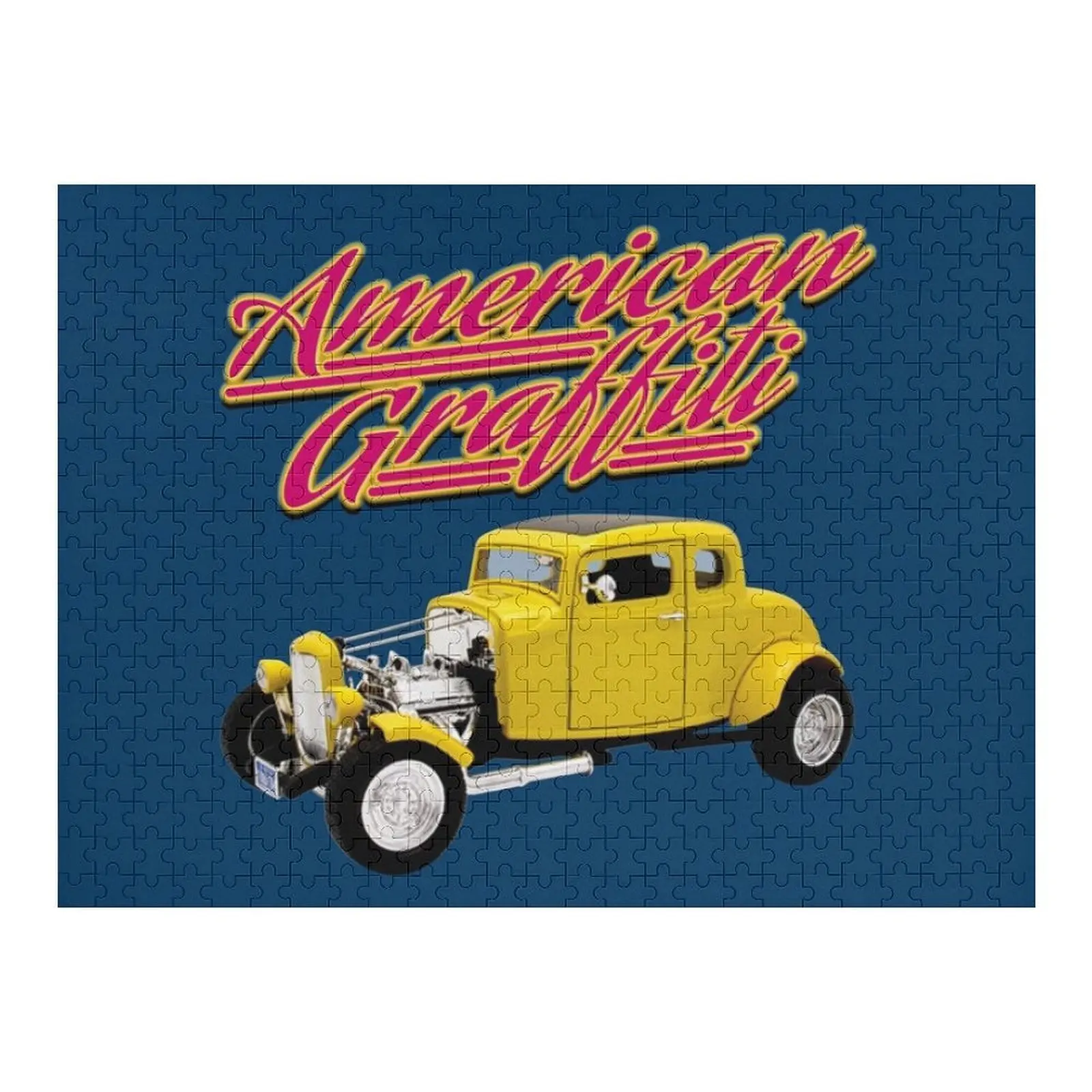 

Американские граффити - головоломка Deuce Coupé, деревянная головоломка с именем на заказ