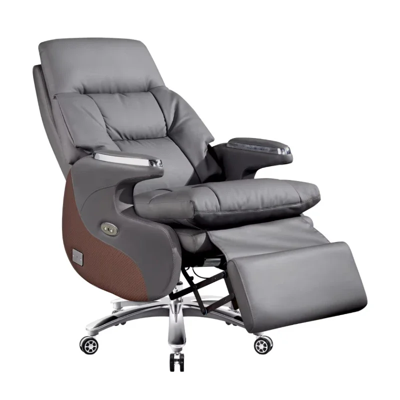 Electric Boss Chair Leather Office Reclining Computer Chair Multifunctional Comfortable Business Chair