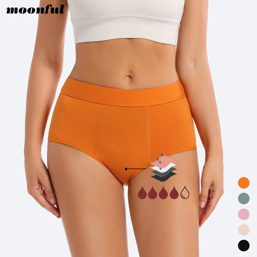 

Women's Menstrual Panties Period Underwear Cycle High Waist Abundant Flow Menstrual Brief Plus Size Menstruation Underpants Bulk